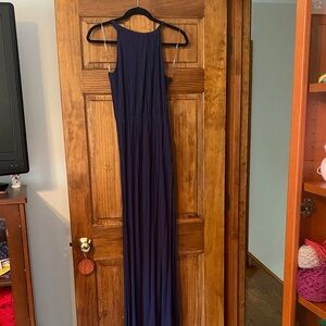 Charlotte Russe Navy Sleeveless Maxi Dress